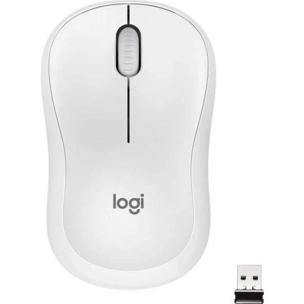 Logitech M221 Sessiz Kompakt Kablosuz Mouse - Beyaz