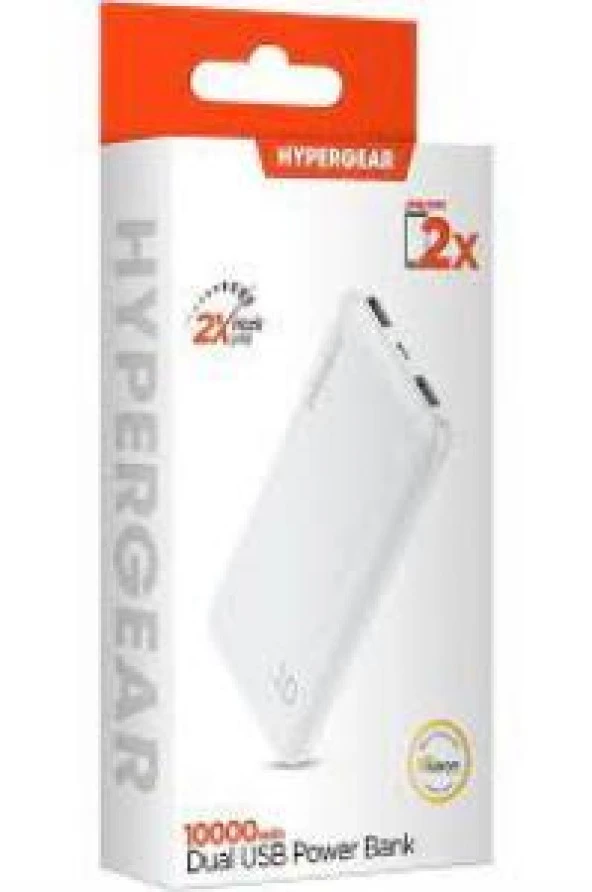 Hypergear Powerbank 10000 mah 20W Typec 18W USB Hızlı Şarj Beyaz - Resim 4