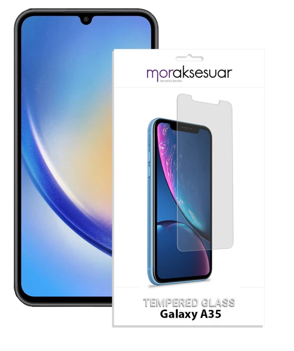 Samsung Galaxy A35 Temperli Kırılmaz Cam Ekran Koruyucu Sert