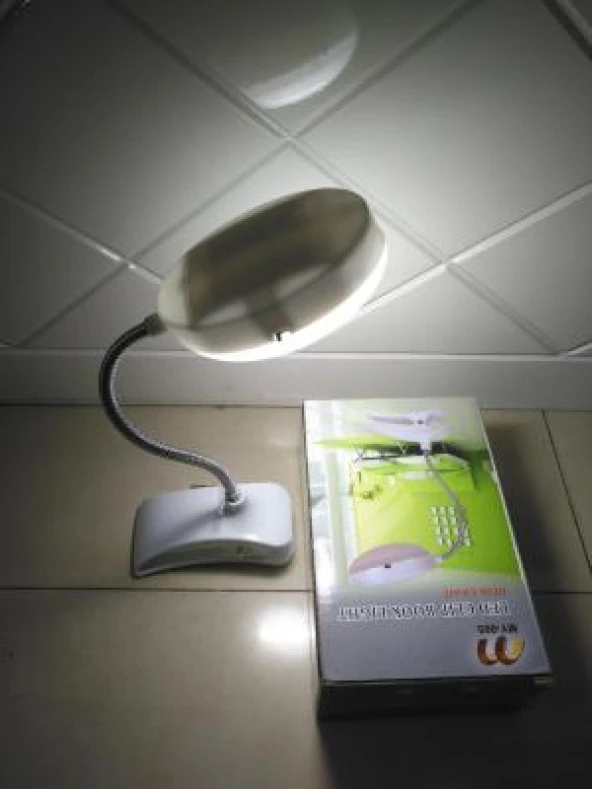 Led Klipsli Kitap Okuma Masa Lambası  Kitap Okuma Işığı Pilli - 2