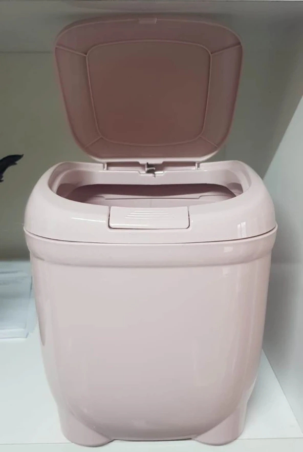 Çöp Kovası Kapaklı Press İt 4 LT - Lila - 2