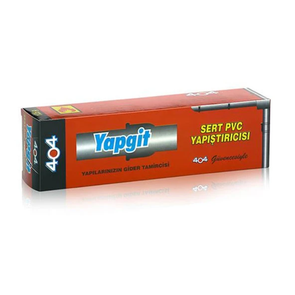 404 Yapgit Sert PVC Yapıştırıcı 125 gr. - 2