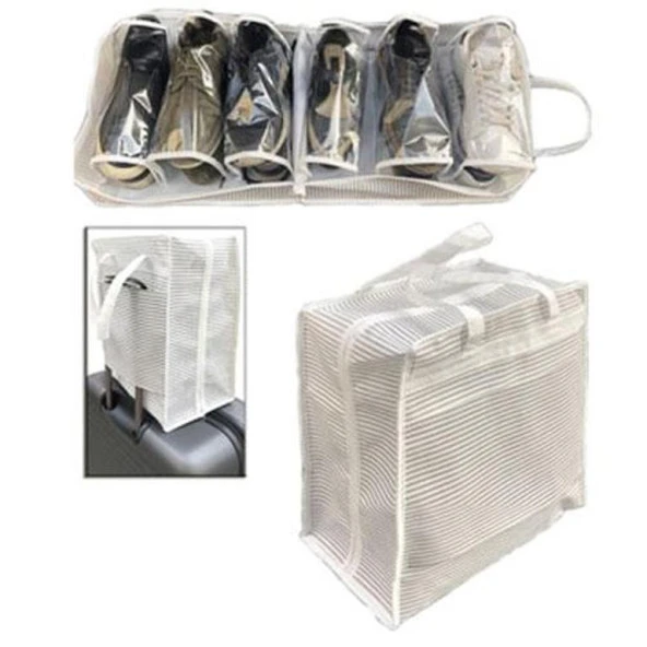Ayakkabı SAKLAMA ve TAŞIMA Çantası (Çizgili Model) Shoe Tote - 2