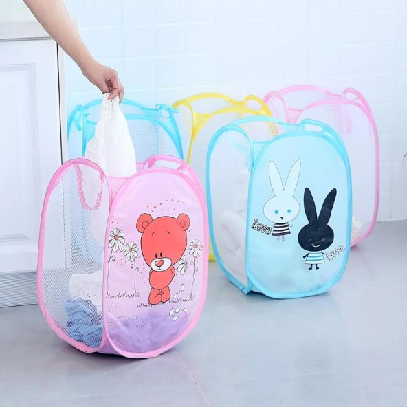 Oyuncak Ve Çamaşır Sepeti - Hayvan Figürlü - 5