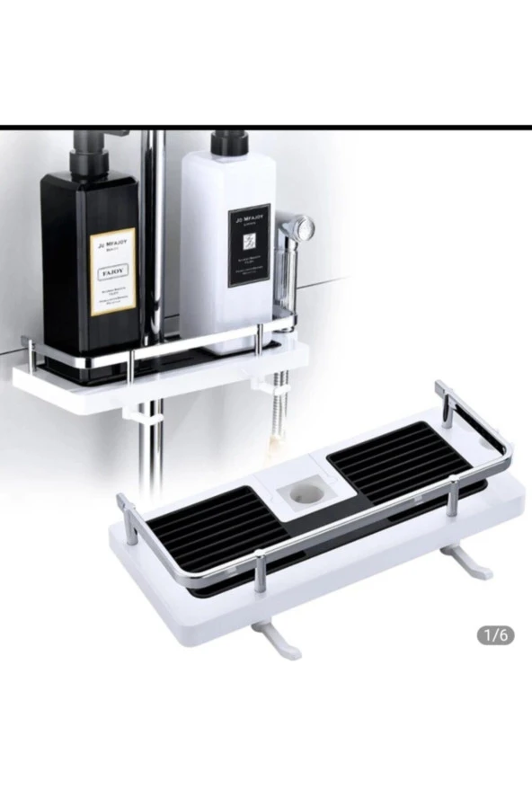 Banyo Duş Rafı Şampuanlık Sabunluk Organizer - Resim 2