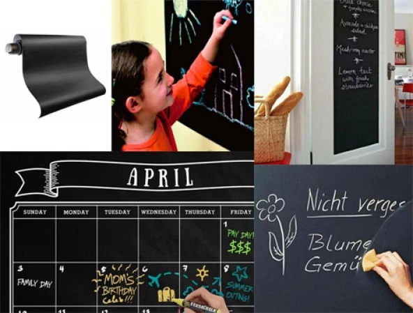 Yapışkanlı Kara Tahta-Yazı Tahtası: Işıklarer Blackboard