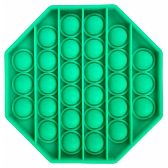 Sekizgen Tek Renk Pop Push İt Anti Stres Baloncukları Bubble Fidget - 3