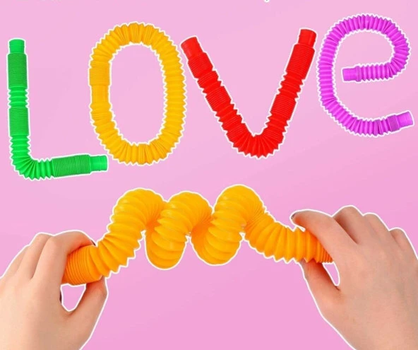 Pop Tubes Anti Stres Duyusal Oyuncak Bubble Fidget (4 Adet ) - 2