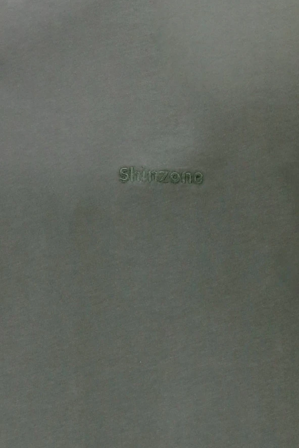 Erkek Bisiklet Yaka Standart Fit Haki T-Shirt - 2