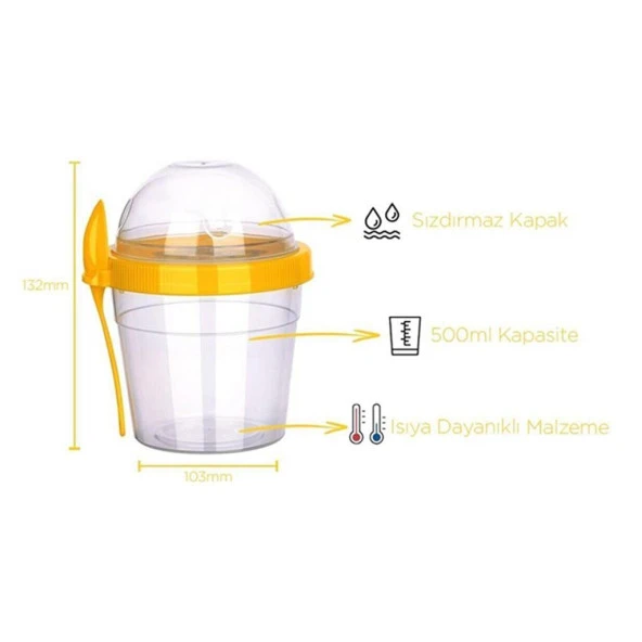 Bebek Mama Saklama Kabı 500ML - 2