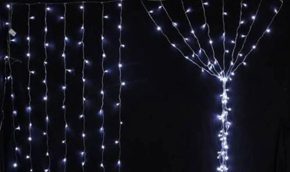 100 Ledli Beyaz Yılbaşı Ağacı Işığı Led Ampül - Resim 3