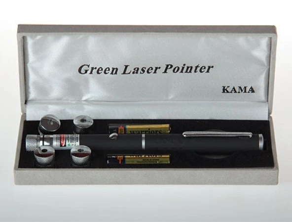 Yeşil Lazer Pointer 8000 mW  5 Başlıklı - 4