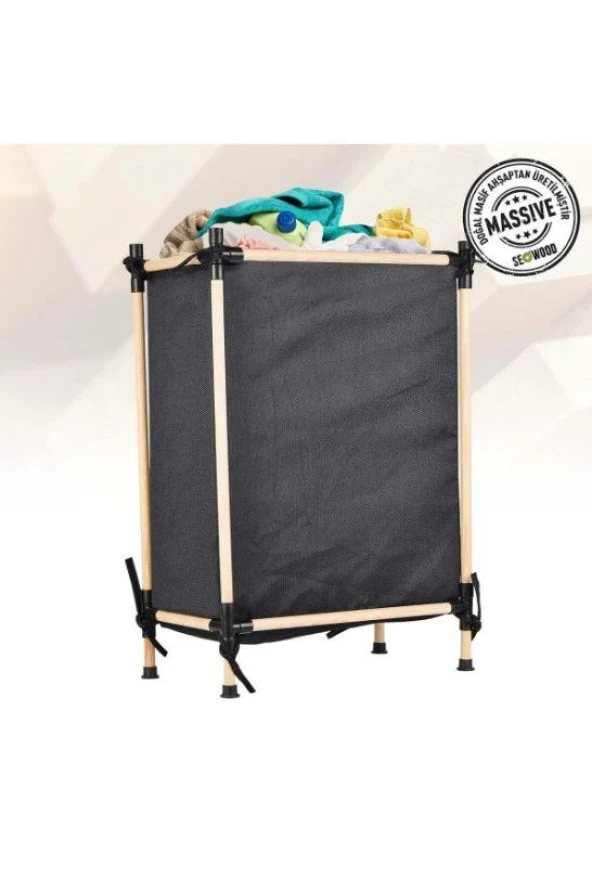 Kosova Ahşap Çok Amaçlı Sepet (57*76*28)-8172 - 3