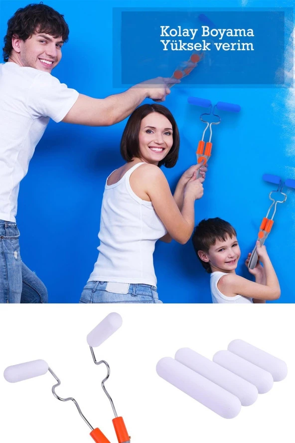 Glide Köşe Ve Düz Zeminde Kullanılabilir Damlatmaz Boya Rulosu - 4