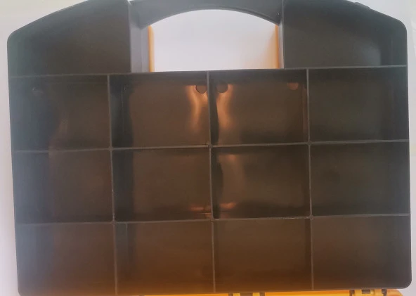 Takım Alet Çantası Çift Taraflı Olta Çivi Boncuk Kutusu - 24 Gözlü - Resim 5