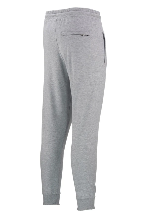 Erkek Bottom Suit Arka Cepli Gri Eşofman Altı - 3