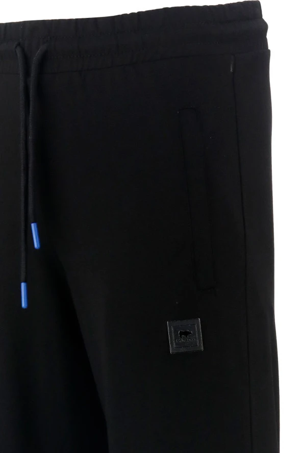 Erkek Bottom Suit Arka Cepli Siyah Eşofman Altı - 4