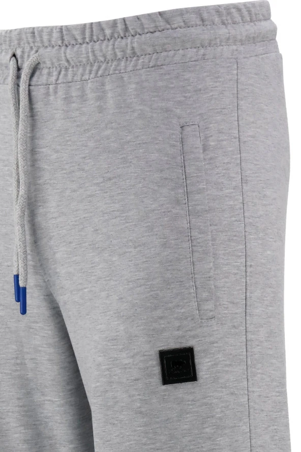 Erkek Bottom Suit Arka Cepli Gri Eşofman Altı - 4