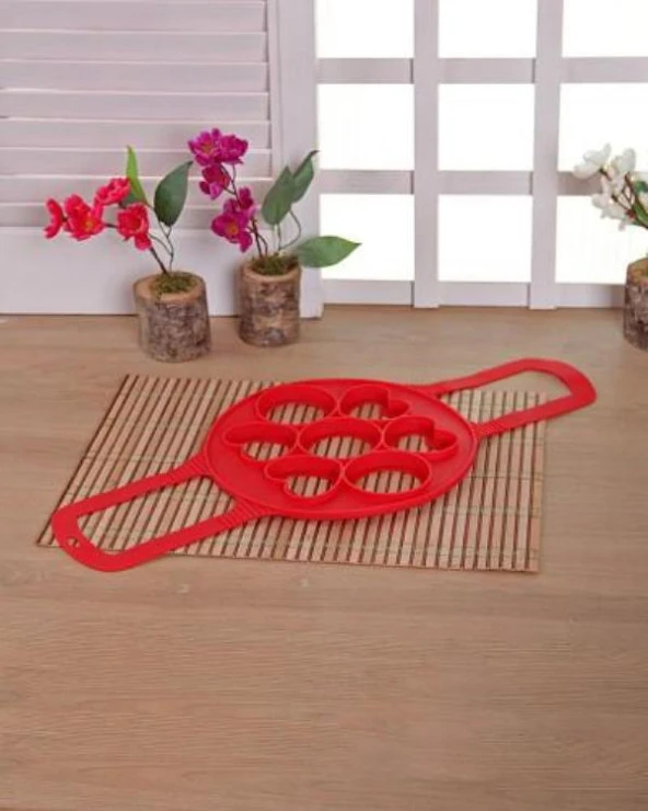 Silikon Kalp Yumurta Şekillendirici (Asorti) - Resim 3