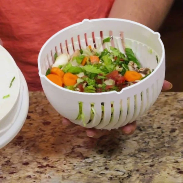 Salata Yapma Seti Pratik - Salad Cutter Bowl - 5