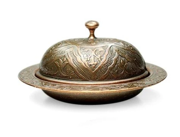 Osmanlı Motifli Lokumluk - Küçük Boy - Bakır - 2