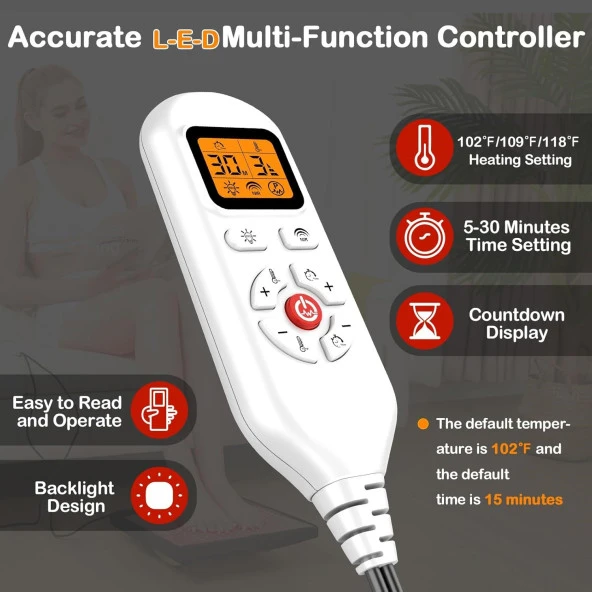 JOBYNA Ayak için Kırmızı ve Kızılötesi Işık Terapisi, 850nm Yakın Kızılötesi - 5