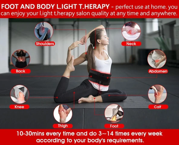 JOBYNA Kırmızı Işık ve Kızılötesi Işık, Ayak veya Vücut için, 640/660nm Kırmızı Işık - 3