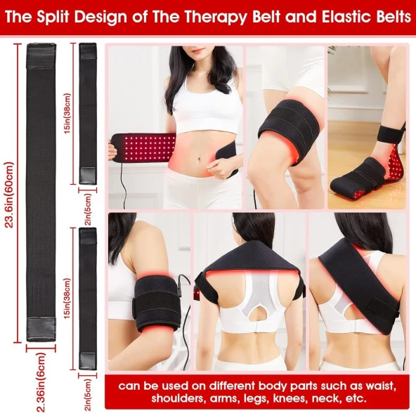 JOBYNA Kırmızı Işık ve Kızılötesi Işık, Ayak veya Vücut için, 640/660nm Kırmızı Işık - 5