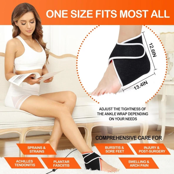 JOBYNA Ayak Bileği için Kızılötesi Işık ve Kırmızı Işık, Ayarlanabilir 850nm Kızılötesi - 5