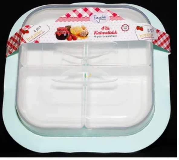 4 lü Kahvaltılık Seti - Mint Mavi ürün görseli