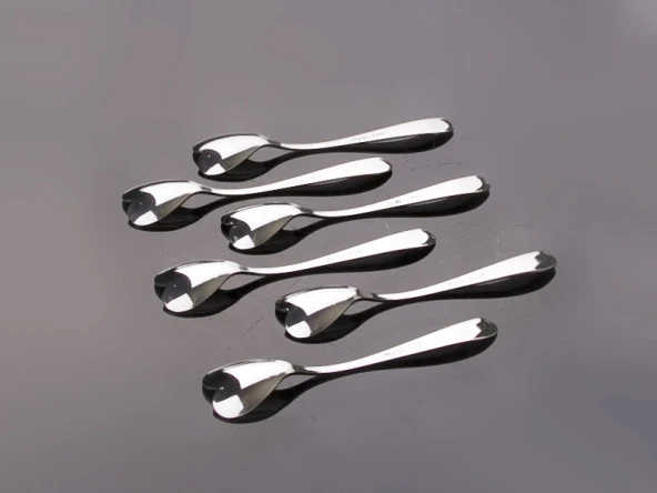 Dondurma Kaşığı - Kalpli (6Adet) - Resim 3