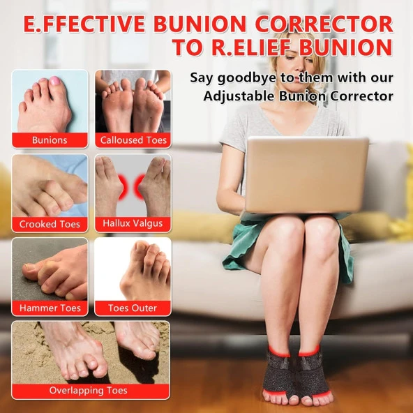 JOBYNA Kızılötesi Işık Terapisi Bunyon Düzeltici - Kadınlar ve Erkekler için - 2