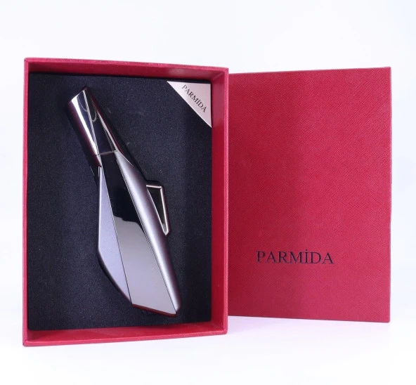 Parmida Tek Torch Masa Tipi Puro Çakmağı - Antrasit - Resim 5