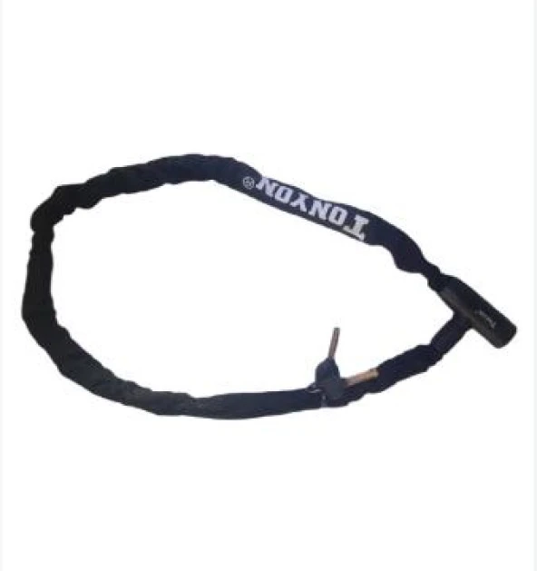 BİKE SKY Tonyon Kilit Zincir Anahtarlı - 6MM*120CM - Siyah - 2