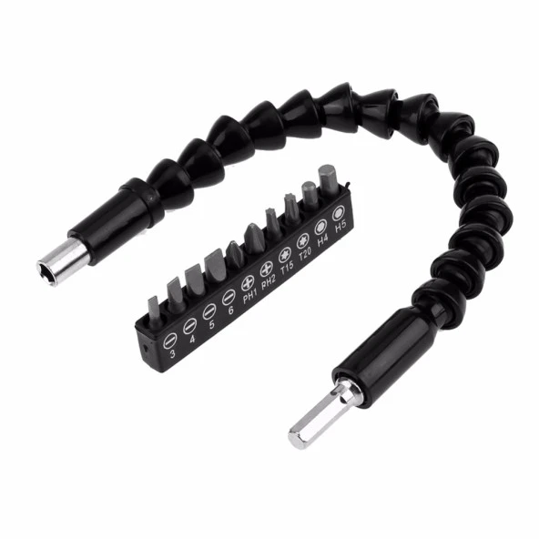 Matkap Ucu - Bükülebilir Oynar  Vidalama Bits Uzatma Aparatı 30Cm - Komple Set ürün görseli 1