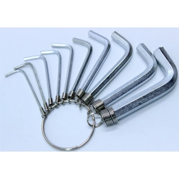 Allen Anahtar Takım Altı Köşeli 10 Parça Alyan - 3