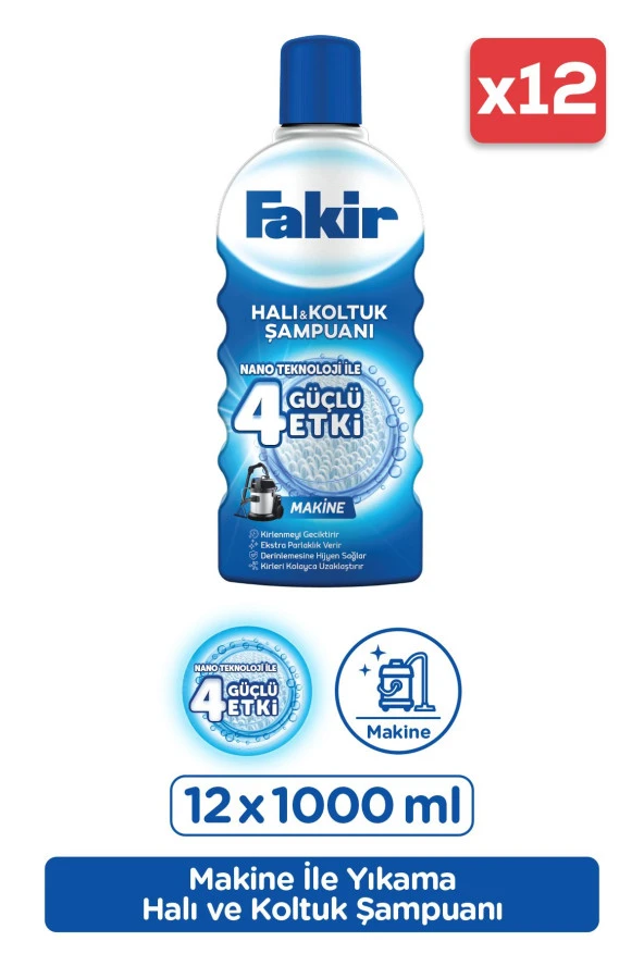 FAKİR Fakirhalı Şampuanı Makine 1000 Ml X 12'Li Set