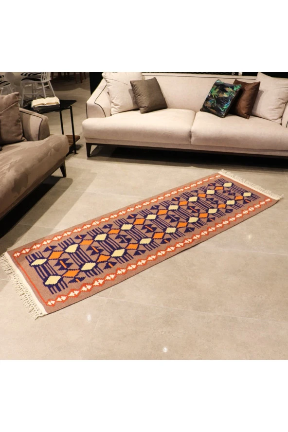 Bİ.TE RİCH Kilim - 73 X 208 - Kök Boya - El Işçiliği (K004)
