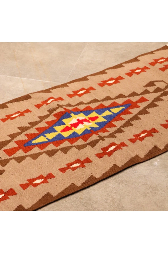 Bİ.TE RİCH Kilim - 67 X 167 - Kök Boya - El Işçiliği (K006) - 2