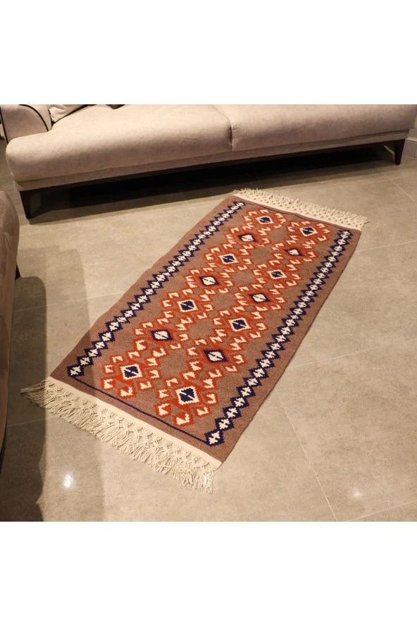 Bİ.TE RİCH Kilim - 75 X 150 - Kök Boya - El Işçiliği (K003)