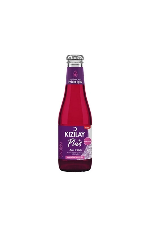 KIZILAY Kızılay Açai Ve Çilek Aromalı Maden Suyu 200 Ml X 24