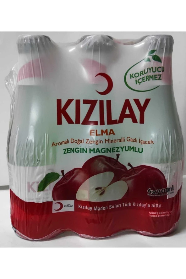 KIZILAY Kızılay Elma Aromalı Maden Suyu 200 Ml 24 Lü