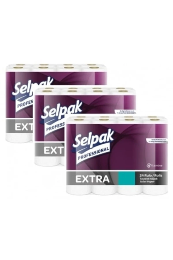 SELPAK Professional Extra Tuvalet Kağıdı 3 X 24 Rulo