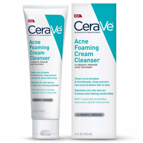CeraVe Acne Foaming Cream Cleanser - Köpüklü Acne Temizleyici Krem 150 Ml