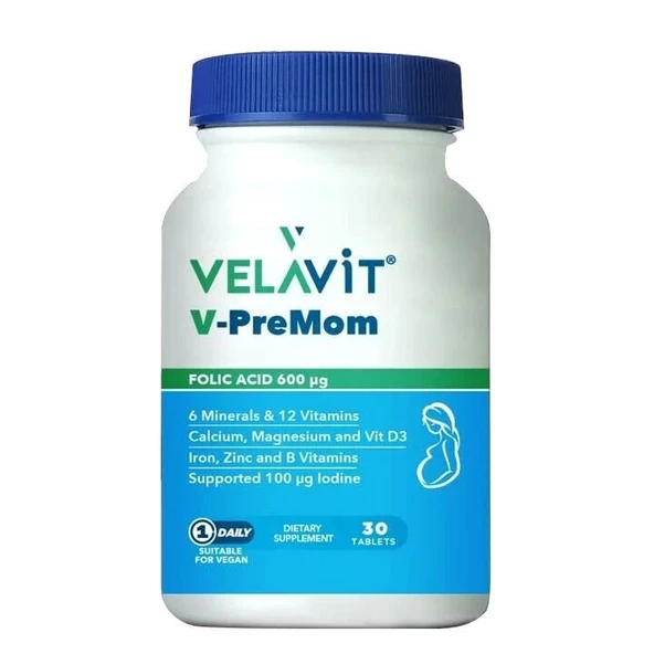 Velavit V-PreMom 30 Tablet ürün görseli