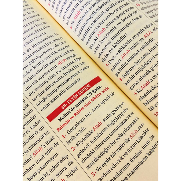 Kuranı Kerim Metinsiz Yüce Meali Orta Boy Ciltli - 4