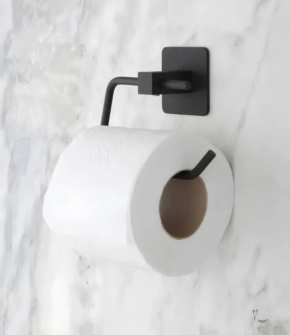 Ert Concept Kare Yapışkanlı Siyah Açık Tuvalet Kağıtlığı