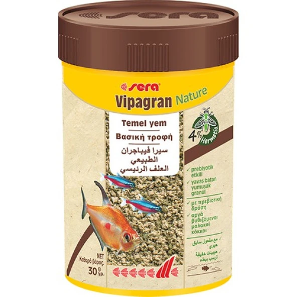 Sera Vipagran 100 Ml Granül Balık Yemi