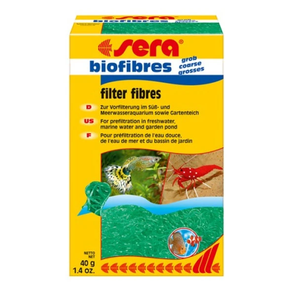 Sera Bio Fibres Kaba Pislik Tutucu Kalın Filtre Malzemesi 40 Gr