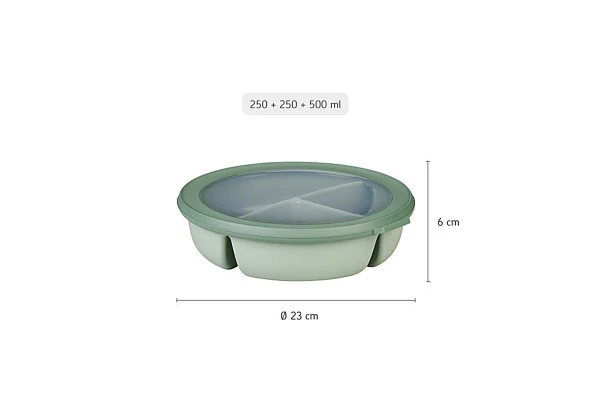 Mepal Bento Bowl Cirqula (250+250+500 Ml) - Resim 2